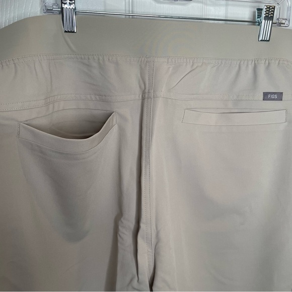 Figs Axim Cargo Scrub Pants in Slate Gray with Neon Yellow Drawstring 5XLR - Picture 8 of 13